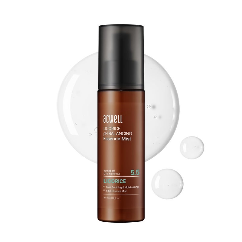 ACWELL Licorice pH Balancing Essence Hydrating Face Mist 3.38 fl.oz. - Soothing and Hydrating with Licorice Water for Instant Moisturization, Facial Mist Without Nitrogen for All Skin Types - Image 1