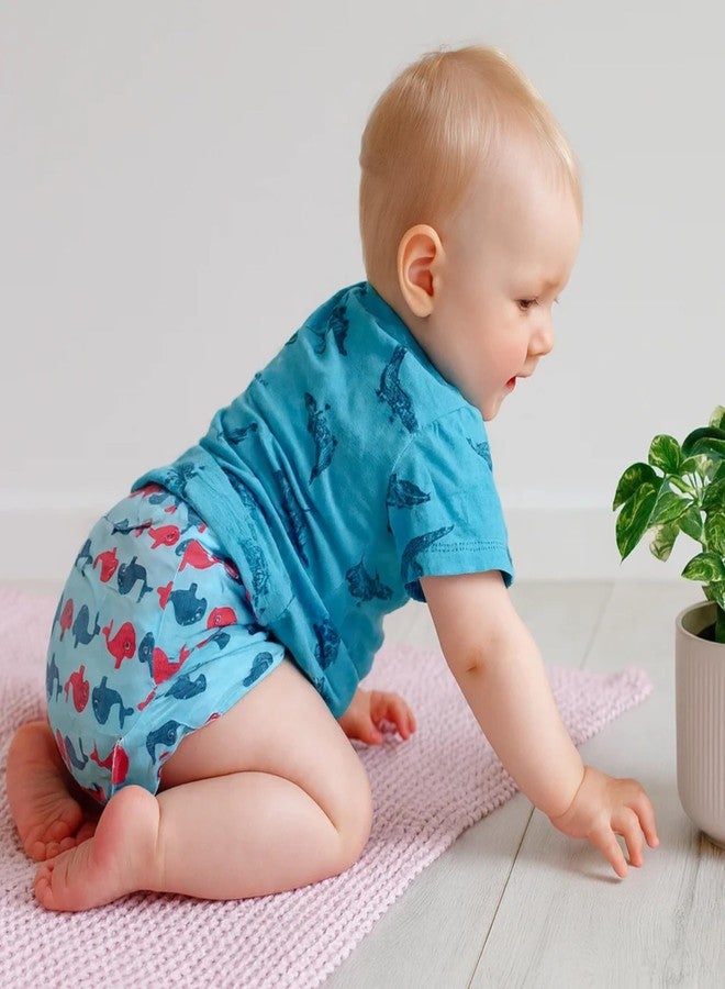 ASJAR Reusable Cloth Diaper for Babies (6 Months-3 Years) | Soft Cotton Washable Nappies | Cute Printed Diaper | Pack Of 1 | Size : S,M,L | Multicolor (L) - Image 3