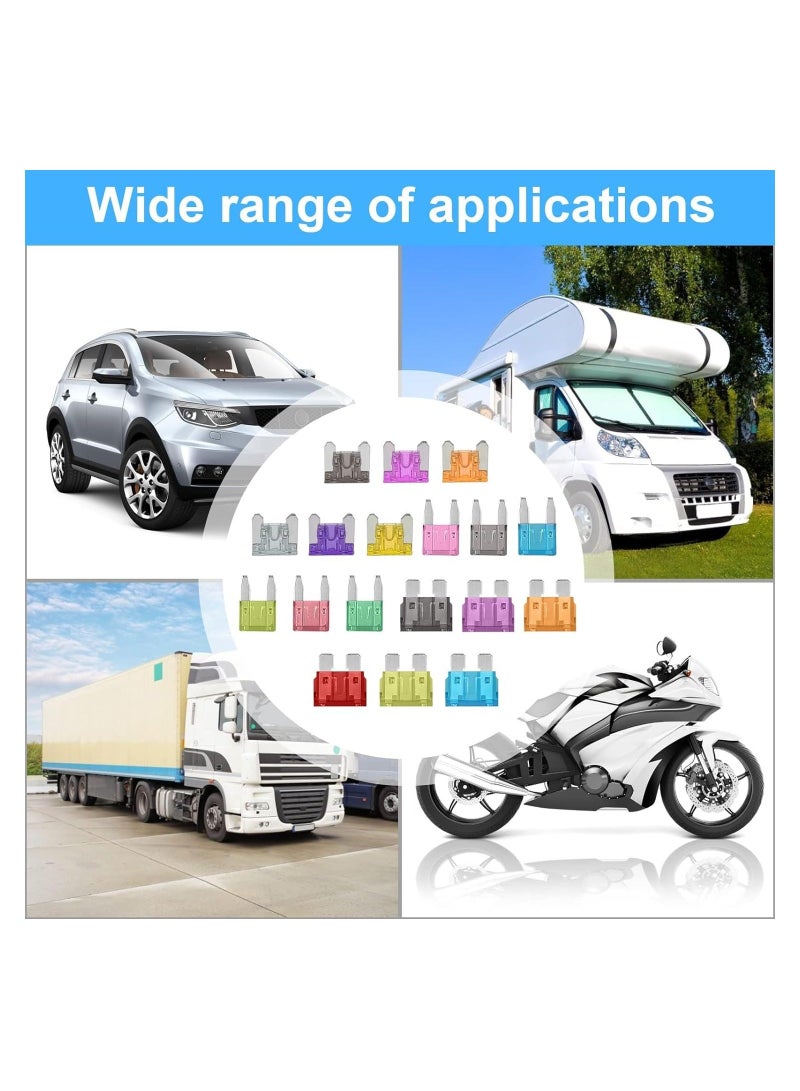 Loquat Car Fuse Assortment Kit, 160 Mini Blade Fuses Automotive + 90 Standard Auto Fuses + 50 Micro Fuse + Fuse Puller - Image 5