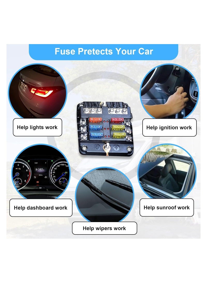 Loquat Car Fuse Assortment Kit, 160 Mini Blade Fuses Automotive + 90 Standard Auto Fuses + 50 Micro Fuse + Fuse Puller - Image 4