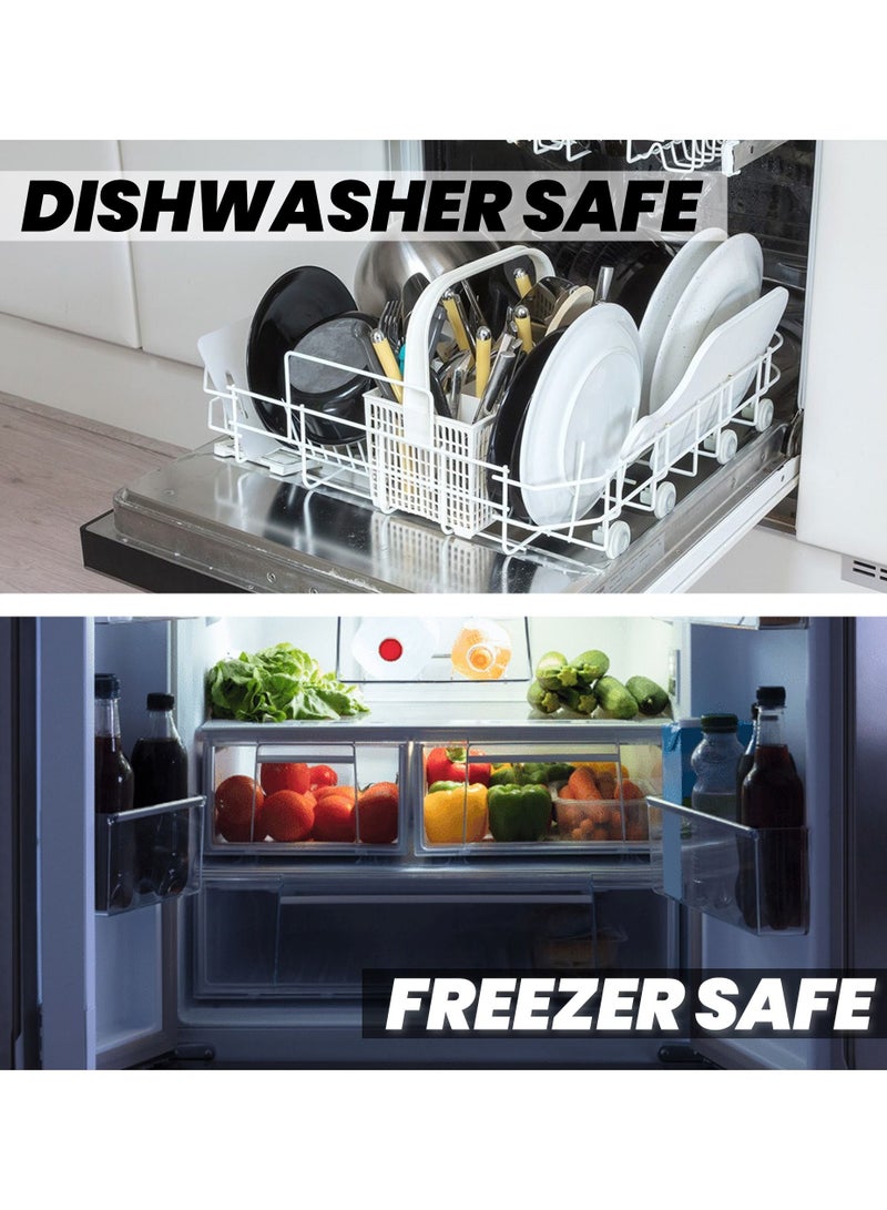 أمبر هوم صندوق غداء من الفولاذ المقاوم للصدأ ، صندوق بينتو معزول للأطفال والكبار ، حاوية طعام متعددة الوظائف مع جزأين ، أدوات مائدة وحقيبة عازلة ، مانعة للتسرب ، آمنة لغسالة الأطباق ، خالية من البيسفينول أ - Image 5