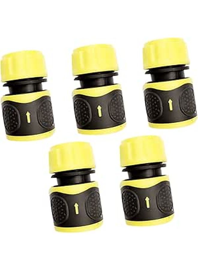 5 Pcs Water Pipe Joints For Spray Nozzle Adaptors With Sealed Connector Easy Installation Garden Hose Connector Sprayer Attachment Yellow - Image 1