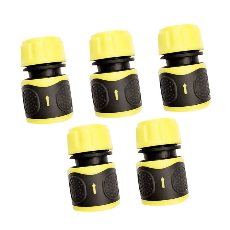 5 Pcs Water Pipe Joints For Spray Nozzle Adaptors With Sealed Connector Easy Installation Garden Hose Connector Sprayer Attachment Yellow - Image 2