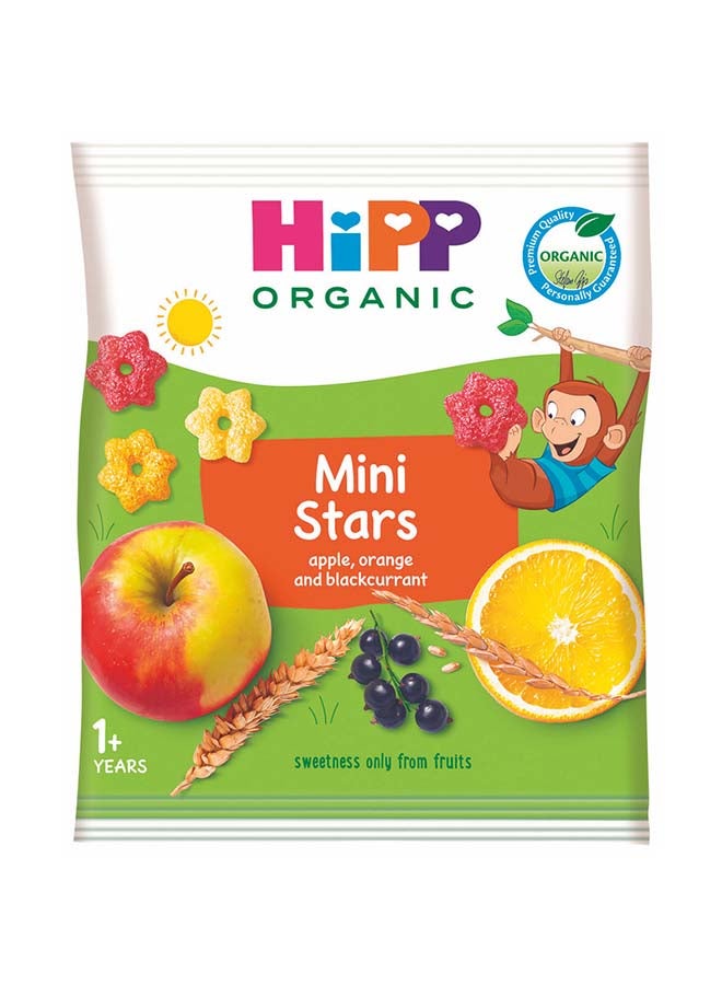 Hipp Organic Mini Stars apple, orange and blackcurrant - Image 1