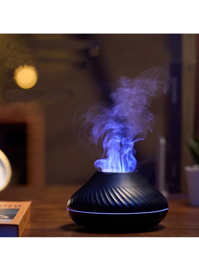 Arabest Essential Oil Diffuser, Aromatherapy Fragrant Diffuser Flame Aroma Infuser for Essential Oils Cool Mist Humidifier 7 Colorful Lights 130ML  - Image 1