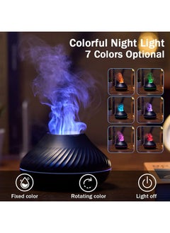 Arabest Essential Oil Diffuser, Aromatherapy Fragrant Diffuser Flame Aroma Infuser for Essential Oils Cool Mist Humidifier 7 Colorful Lights 130ML  - Image 5