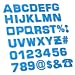 Lamoutor 43Pcs Small Size Car Emblem Letters Sticker DIY 3D Chrome Number Symbol Badge DecalBlue - Image 2