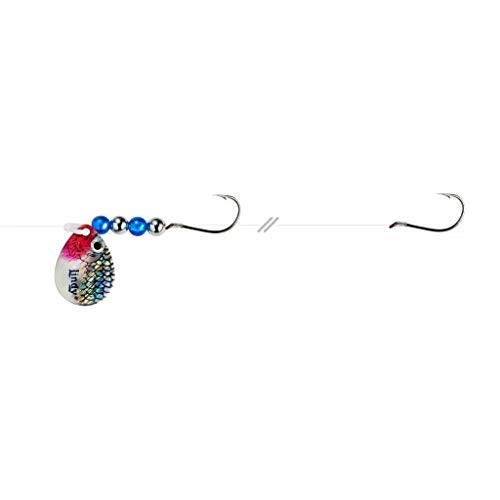 Lindy Colorado Blade Crawler Harness Spinner Fishing Lure with Holographic Blades and Hand-Selected Bead Patterns, Shad, #3 Colorado Blade - Image 1