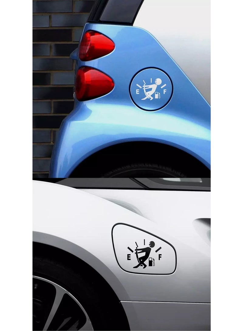 Red Fuel Tank Cap Stickers Personalized Car Stickers Decals And Bumper Stickers Universal Car Decals Stickers, Waterproof And Sun-Proof - Image 3