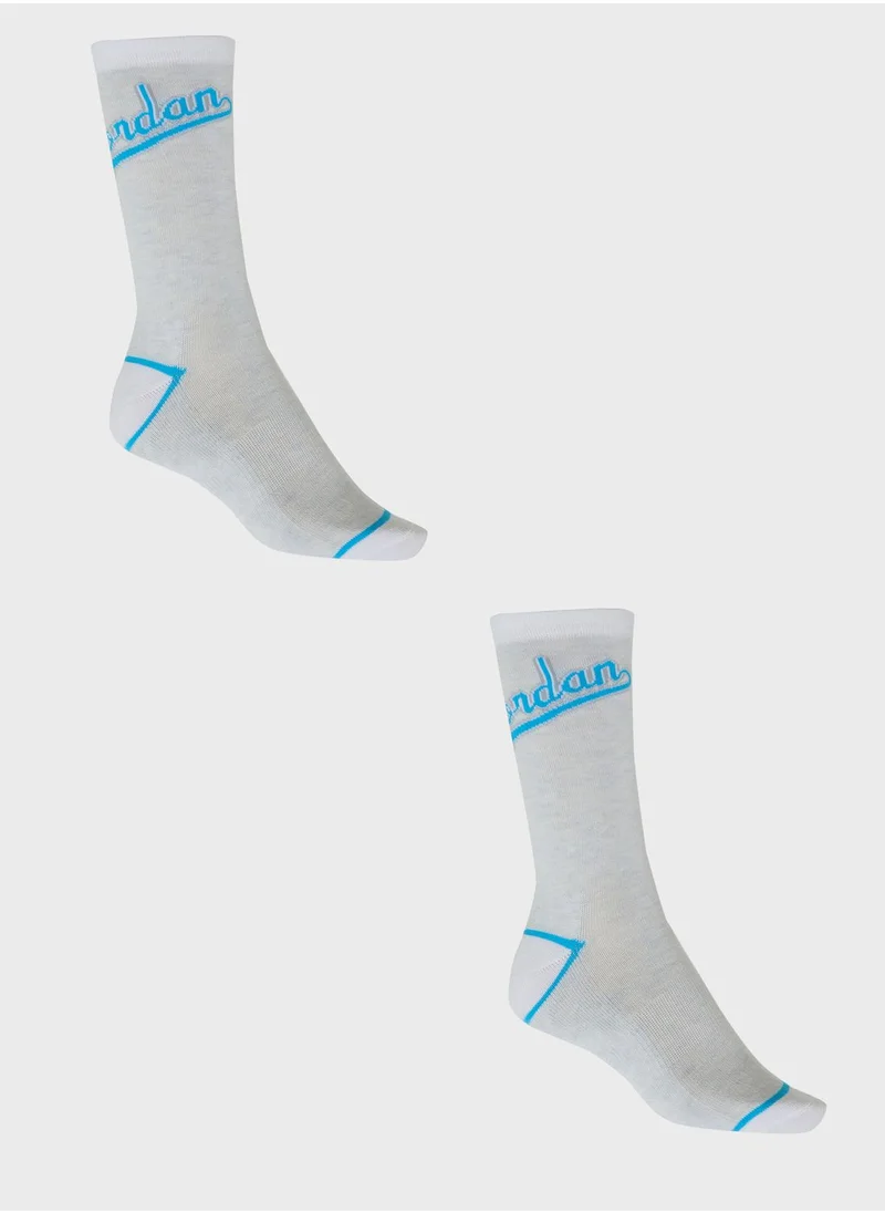 Jordan Youth 2 Pack Jordan Crew Socks