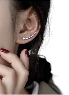 YUCCA A Pair of French Style Hoop Earrings Made of Fashionable Alloy, Elegant and Simple Design  - Image 2