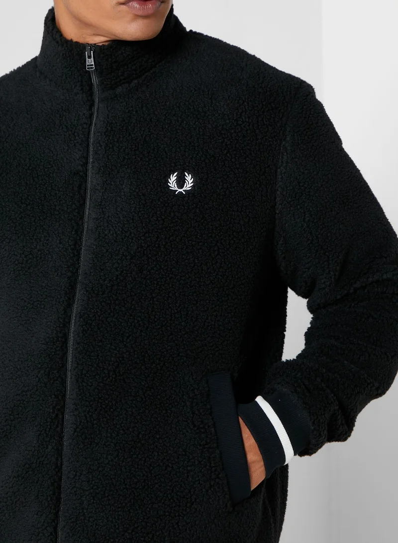 FRED PERRY Borg Zip-Through Fleece Jacket