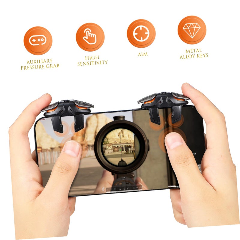 Mobile Phone Gaming Controller Triggers Gloves with Charging Cable - Image 3