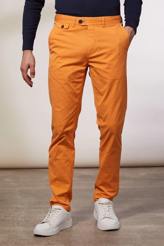 Vicomte A. Lancelot Tangerine Chino Trousers