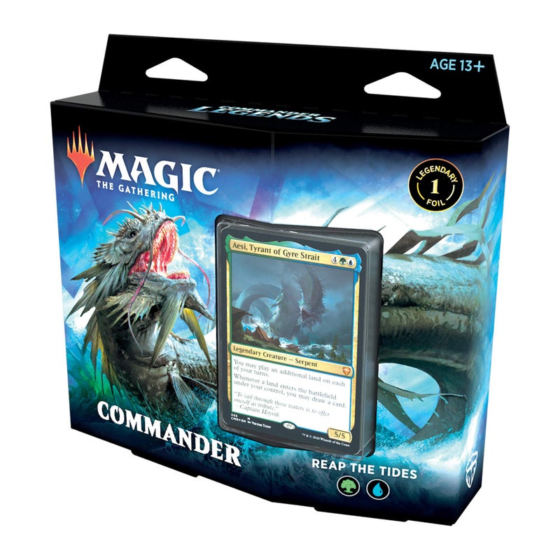 Magic The Gathering Commander Legends Reap the Tides 100 Card ReadytoPlay Deck 1 Foil Commander BlueGreen - Image 2