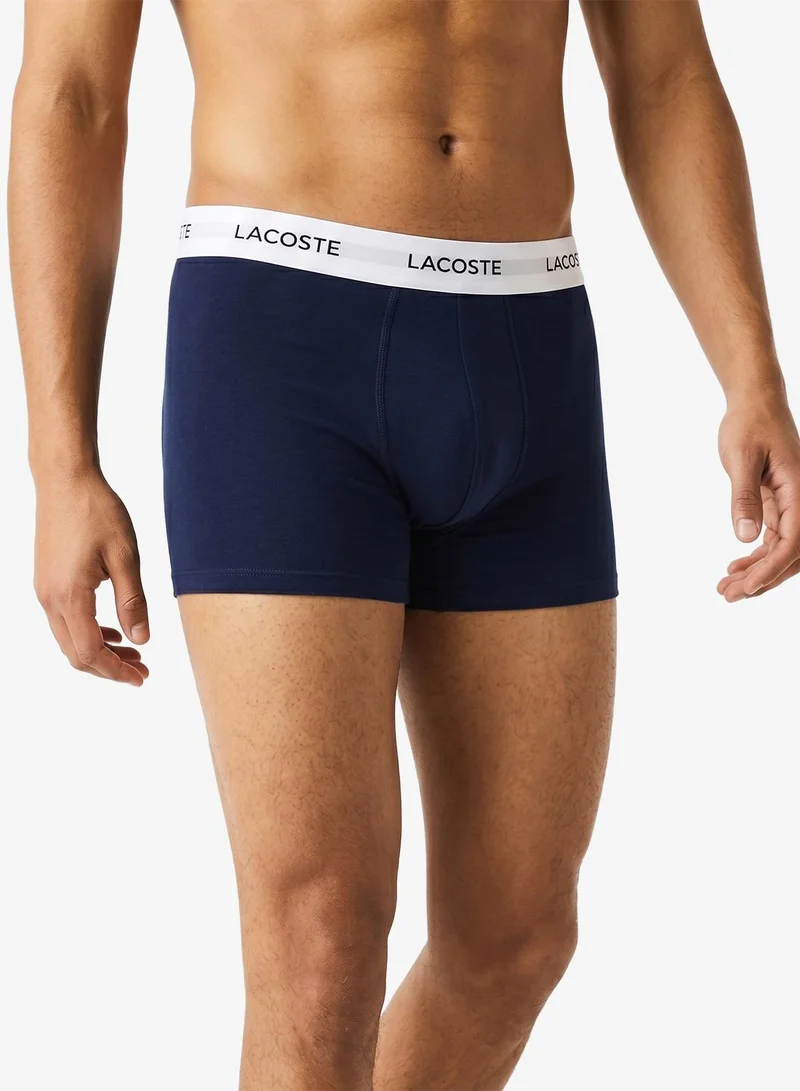 LACOSTE 3-Pack Stretch Cotton Trunks