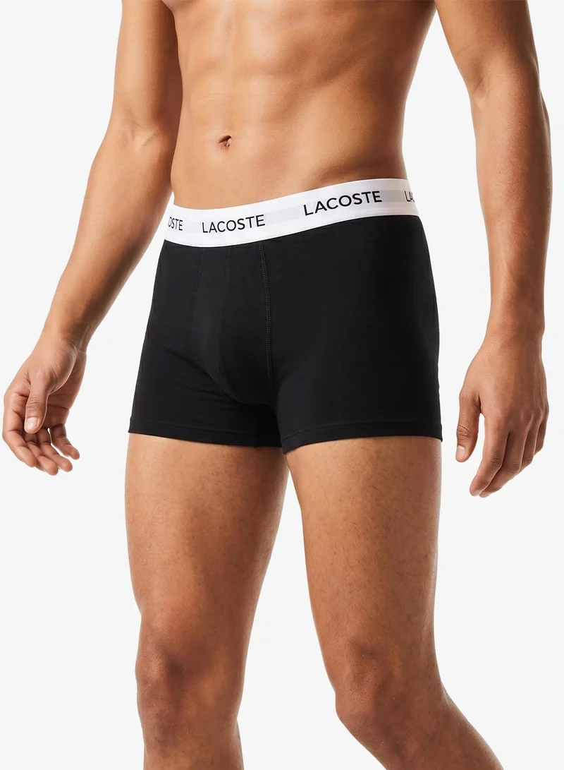 Lacoste  3-Pack Stretch Cotton Trunks for Men | Best Price UAE