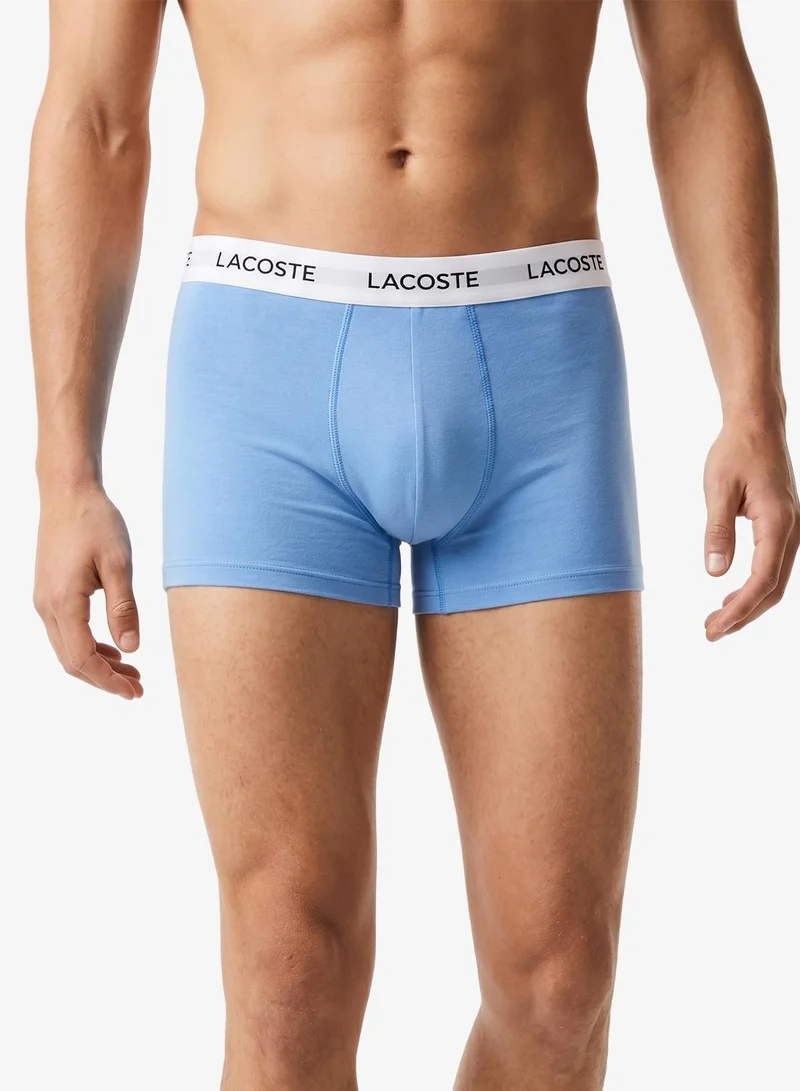 Lacoste  3-Pack Stretch Cotton Trunks for Men | Best Price UAE