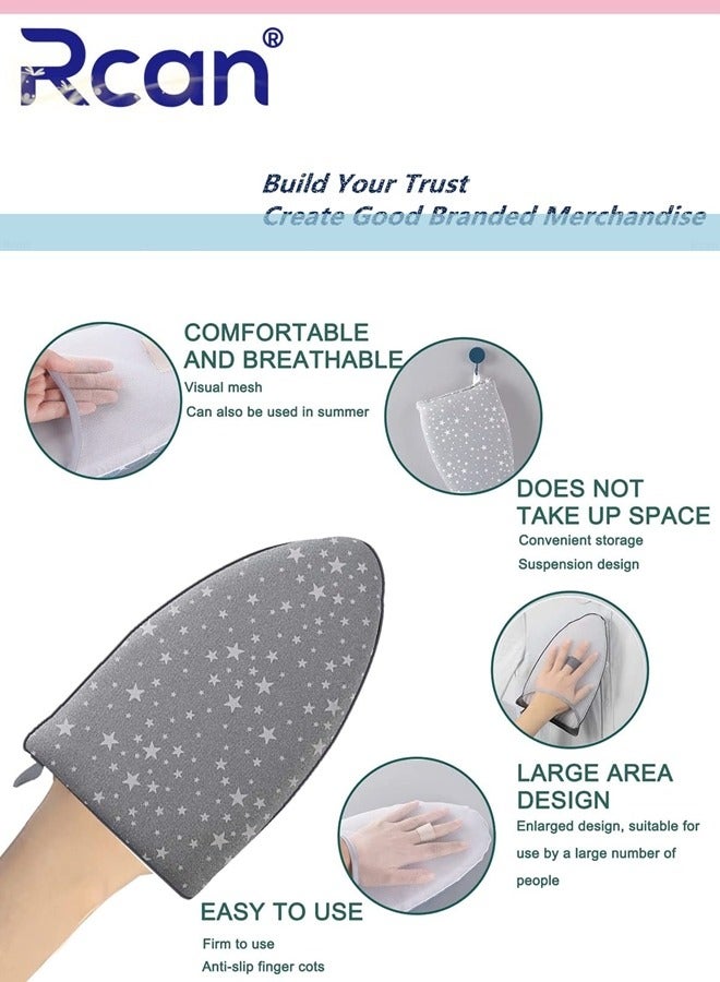 Rcan Garment Steamer Ironing Glove, Waterproof Anti Steam Mitt with Finger Loop, Heat Resistant Gloves for Clothes Steamers, Handheld Complete Care Protective Garment Steaming Mitt  - Image 5