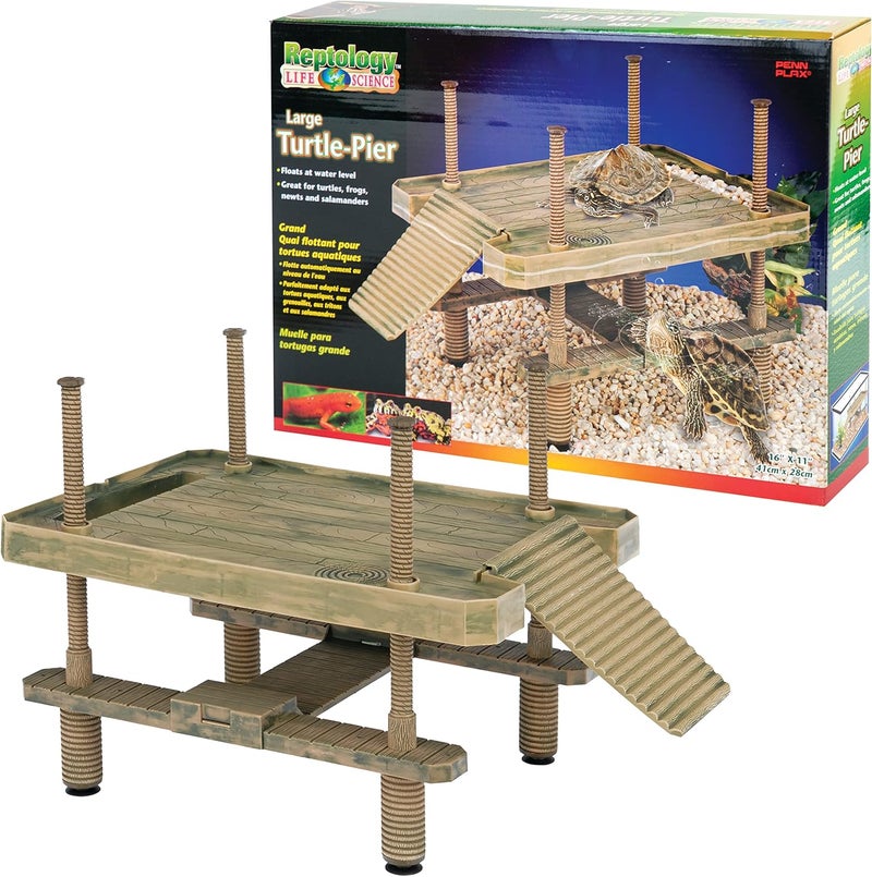 Penn Plax Penn-Plax Reptology Large Turtle Pier and Basking Platform for Aquatic Pets - Image 1