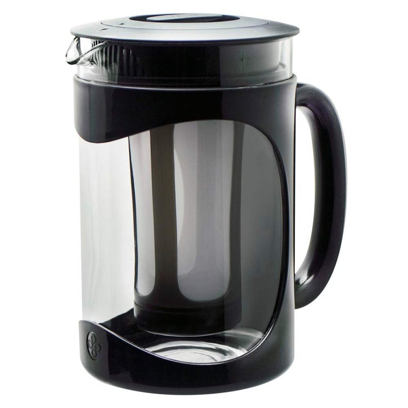 Primula Burke Deluxe Cold Brew Iced Coffee Maker, Comfort Grip Handle, Durable Glass Carafe, Removable Mesh Filter, Perfect 6 Cup Size, Dishwasher Safe, 1.6 qt, Black - Image 1