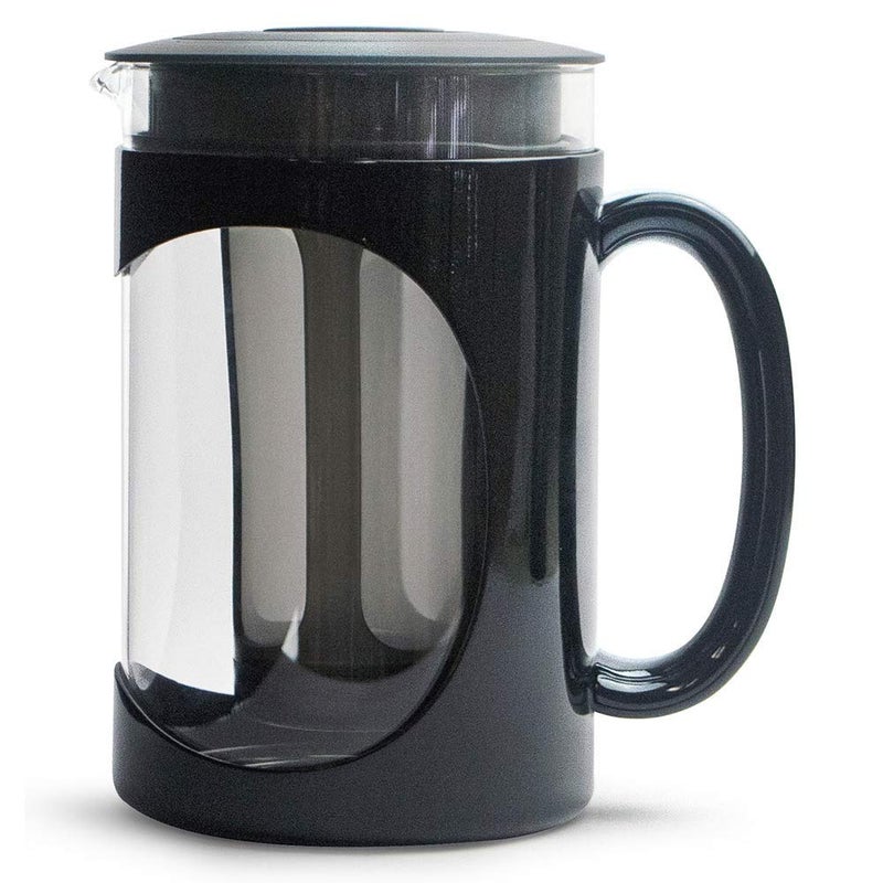 Primula Burke Deluxe Cold Brew Iced Coffee Maker, Comfort Grip Handle, Durable Glass Carafe, Removable Mesh Filter, Perfect 6 Cup Size, Dishwasher Safe, 1.6 qt, Black - Image 4