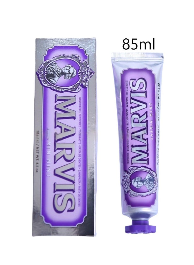 Marvis Jasmine Mint, Fresh Breath Toothpaste, Purple 85ml