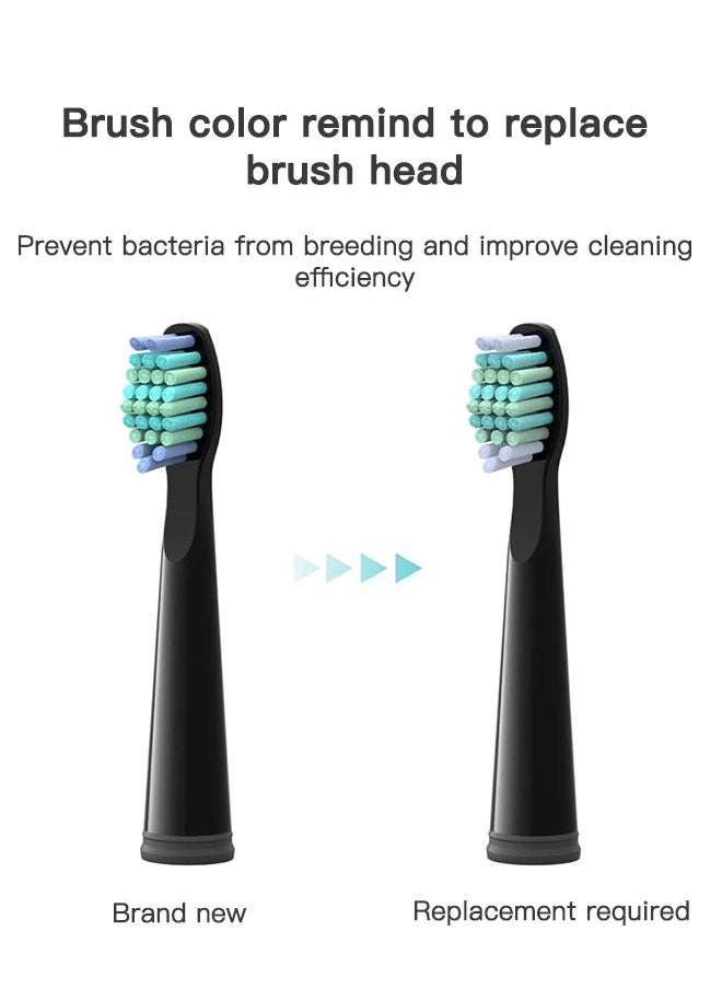 Fairywill - Fairywill Electric Toothbrush for Adults , 5 Modes Powerful Cleaning Whitening 40,000 VPM Sonic Toothbrush , Rechargeable 4 Hours for 30 Days Usage , 2 Minutes Timer Waterproof IPX7 Black - Image 1