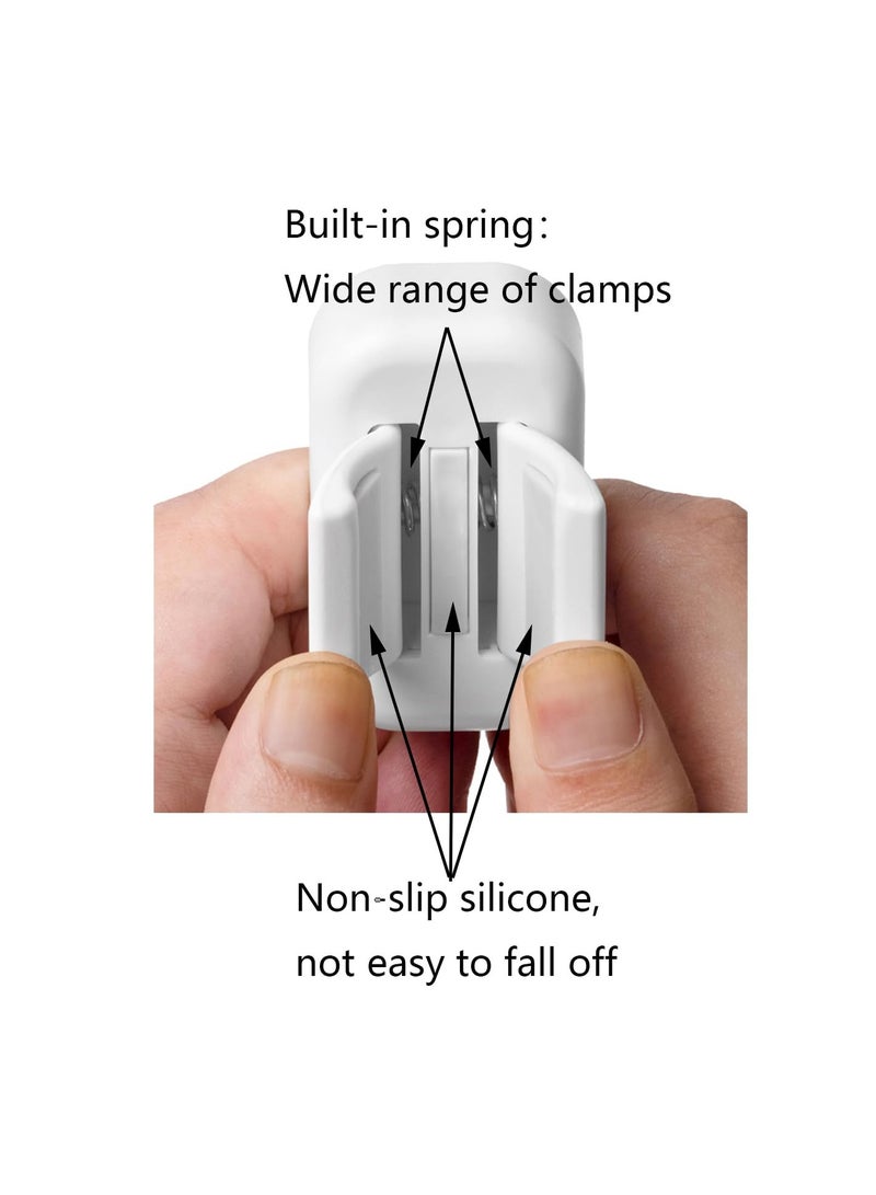 SOLARAE 2 PCS Wall Mount Toothbrush Holder, Self Adhesive Hanger No-Drilling, Electric Toothbrush, Broom and Mop Holder, Suitable for Home Garage Garden Laundry Room Storage - Image 2