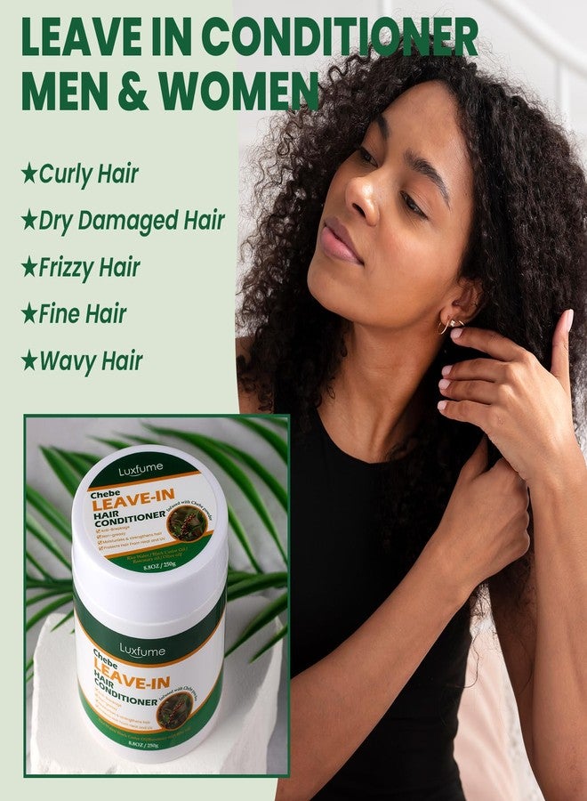 Luxfume Chebe Leave-In Conditioner for Hair Growth and Shine - Rice Water Formula Moisturizes, Minimizes Breakage, and Adds Shine for Men and Women, 8.8 Oz - Image 5