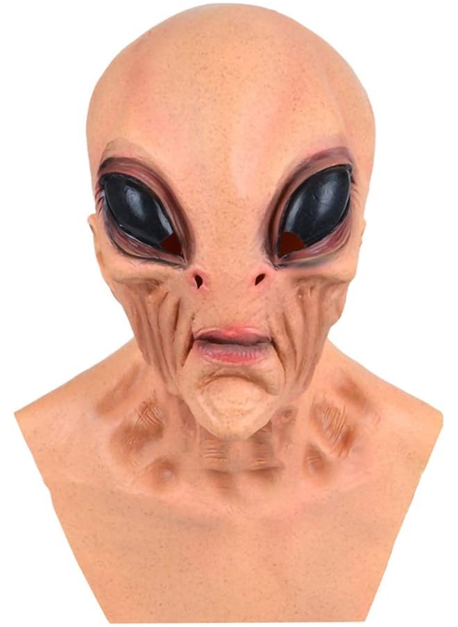 The Bros Realistic Alien Masks, Latex Halloween Masks, Funny Masks, For Cosplay Halloween Costume Parties, Adults, Skin Color, L 