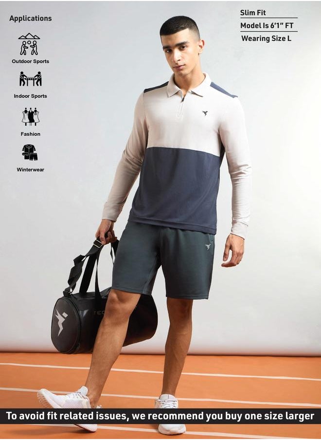 Technosport Technosport Solid Slim Fit Sports Shorts with Drawstring  - Image 5
