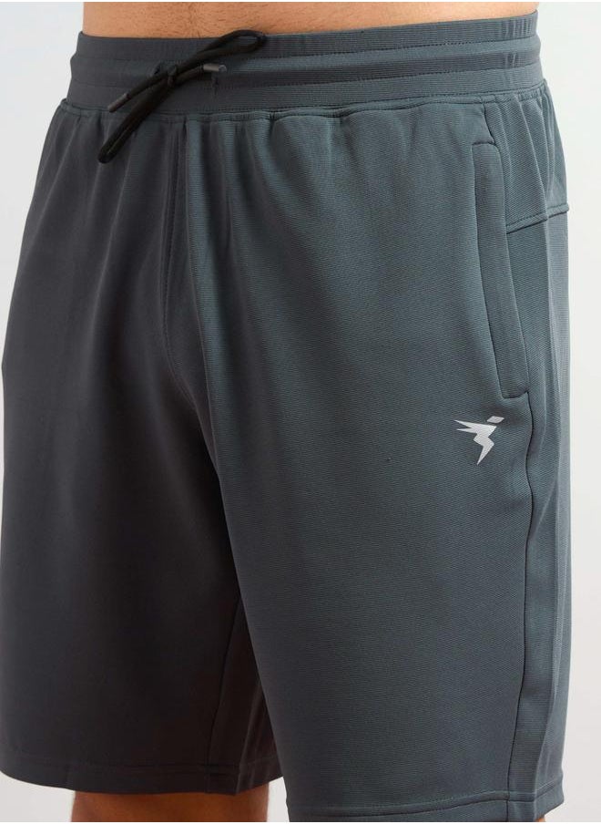 Technosport Technosport Solid Slim Fit Sports Shorts with Drawstring  - Image 4