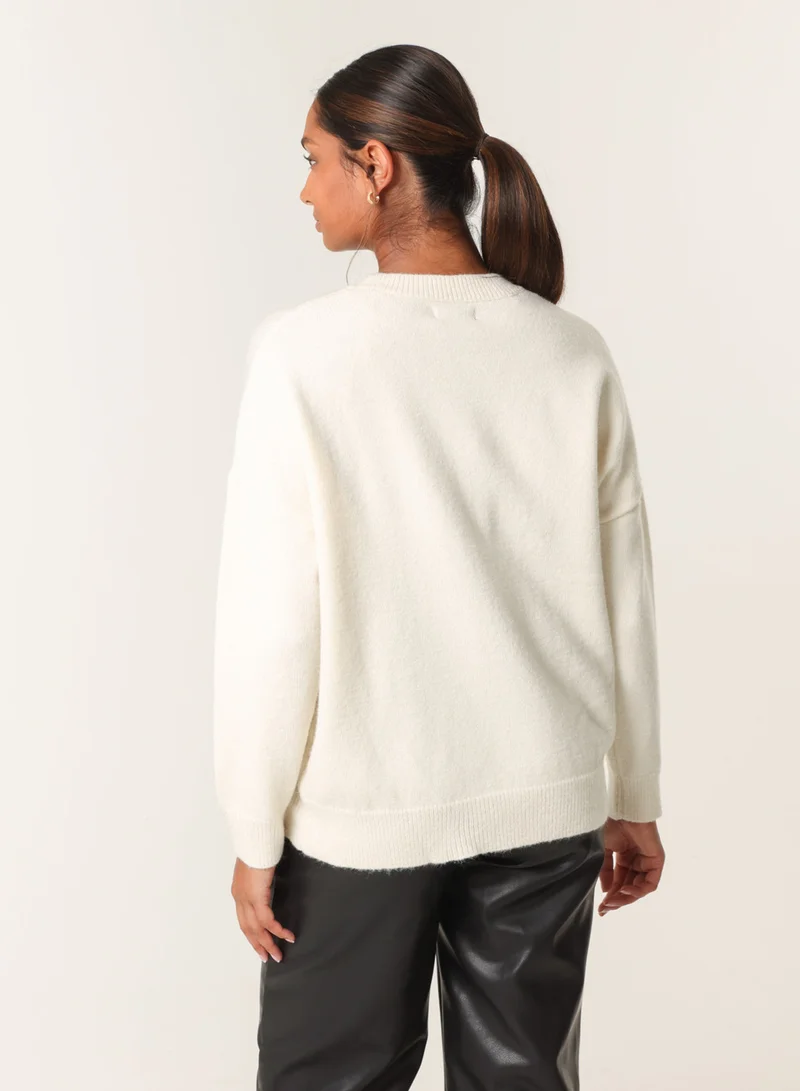 بلو فانيلا سترة ترتر لامعة