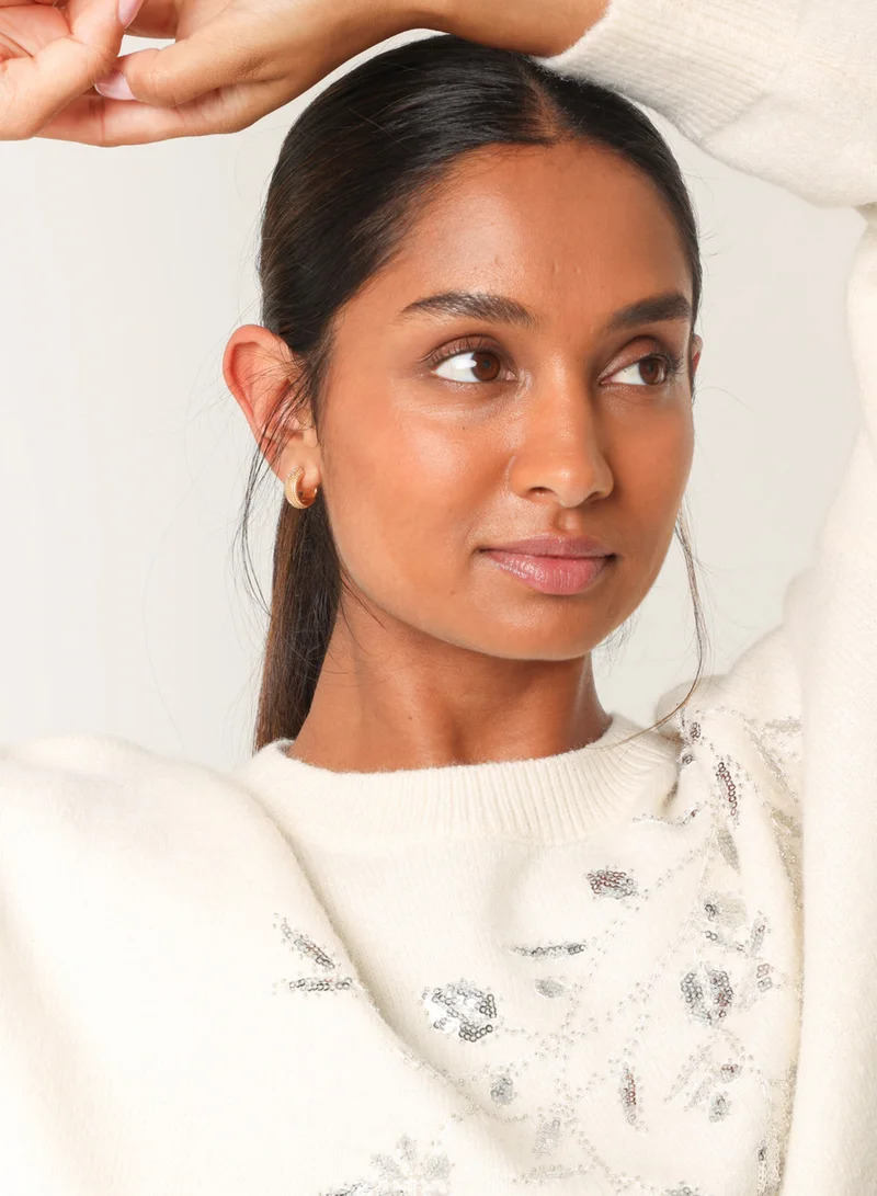 بلو فانيلا سترة ترتر لامعة