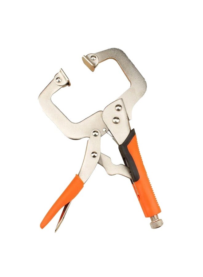 PROMASS Locking C-Clamp Pliers with Swivel Pads and Ergonomic Grip - 11 Inch - Image 1