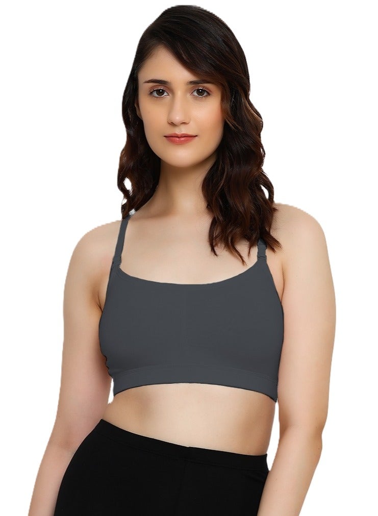 راجني حمالة صدر نسائية للبنات والمراهقات مصنوعة من الليكرا فائقة النعومة ومسامية وقابلة للإزالة وأكواب مصبوبة وتغطية كاملة وسهلة الارتداء، عبوة من قطعتين - Image 3