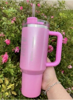 Quencher H2.0 FlowState Stainless Steel Vacuum Insulated Tumbler with Lid and Straw for Water, Iced Tea or Coffee, Smoothie and More,  40 oz