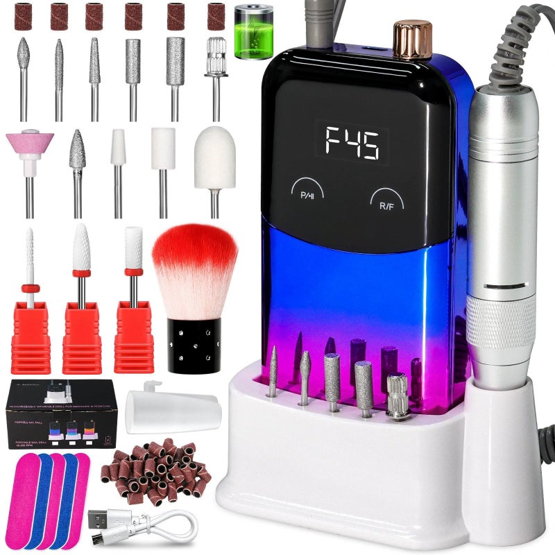 Portable electric nail polish machine for removing dead skin, removing nail polish, and polishing yellow - Image 4