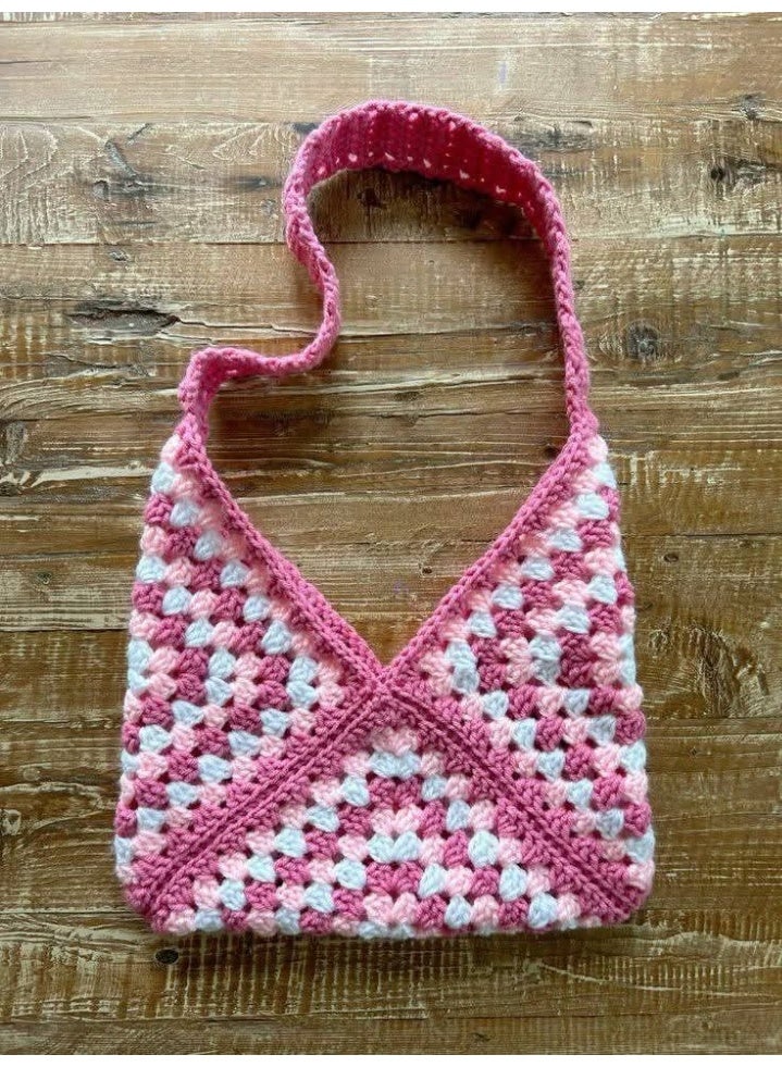 CROCHKA Elegant Handmade Summer Crochet Shoulder Bag