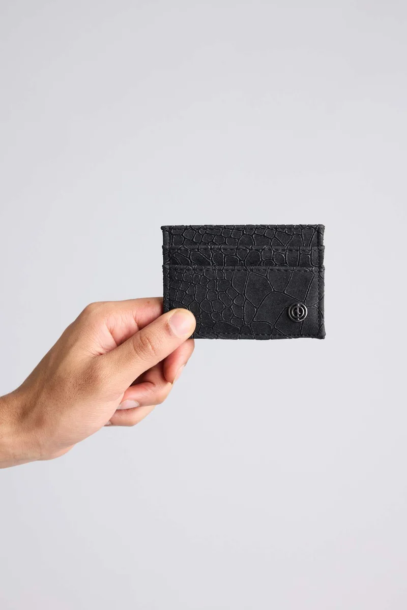 ديفاكتو Man Suede Business Card Wallet