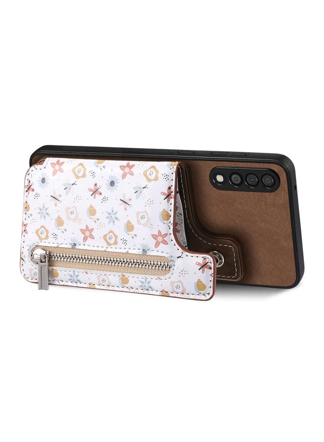 S-TOP Case For Samsung Galaxy A13 4G Retro Painted Zipper Wallet Back Phone Case - Image 2