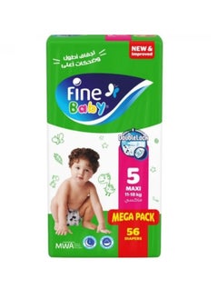 Fine Baby Fine Baby Diapers Size 5 Maxi - 56 Diapers 