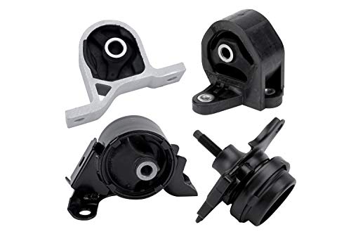 AA Ignition Engine and Transmission Mount Set of 4 - Fits Honda Civic 2001 - 2005 1.7L with Automatic Trans - Replaces 50840-S5A-A81, 50840-S5A-990,50810-S5A-013, 50810-S5A-992, A6595, A6588, A6591, A4511 - Image 1