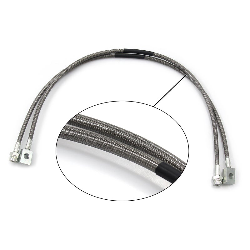 Stainless Brake Lines Replacement  for Jeep TJ/YJ/XJ | 1987-2006 4-6'' - 89702 - Image 2