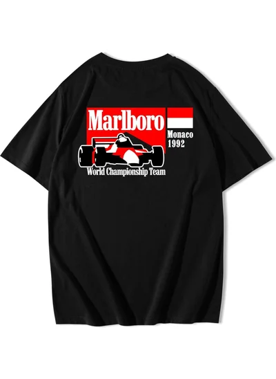 بي ار زد كولكشن Unisex Oversize F1 1992 Monaco T-Shirt