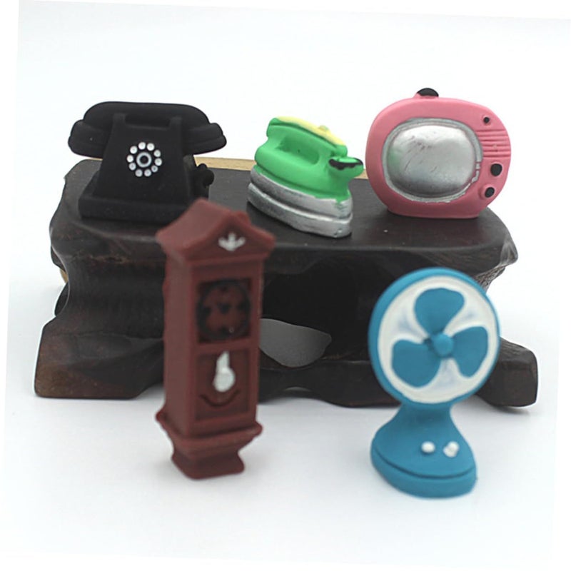 10 Pcs Miniature DIY Retro Furniture Models For Home Decor Durable Realistic Craft Project - Image 4