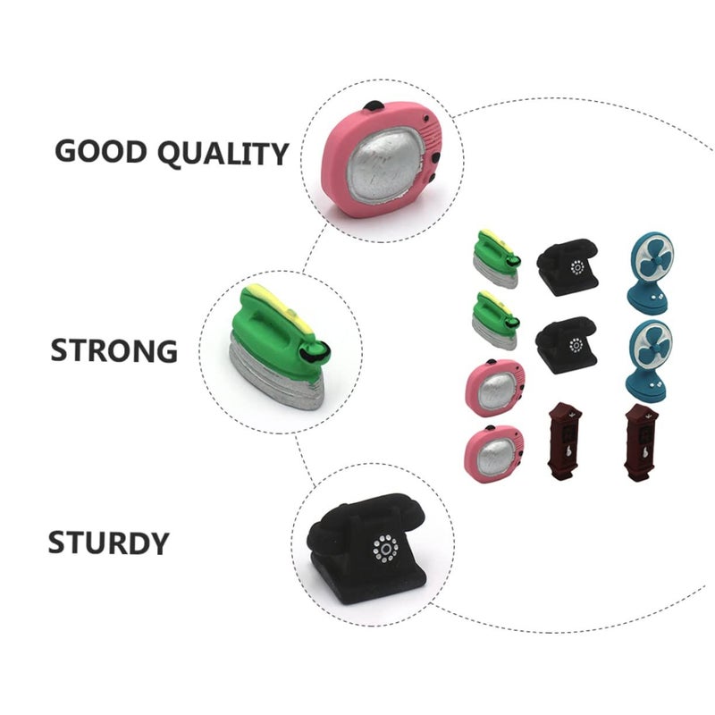 10 Pcs Miniature DIY Retro Furniture Models For Home Decor Durable Realistic Craft Project - Image 3