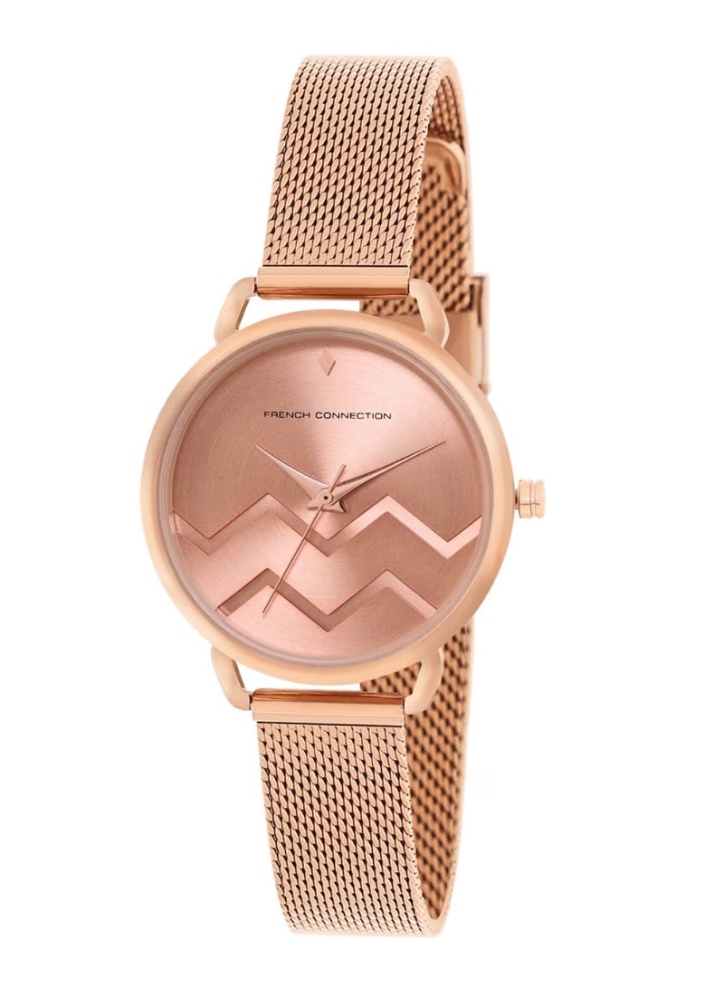 French Connection ساعة نسائية أنالوج بسوار على شكل سوار FCN00088H - Image 4