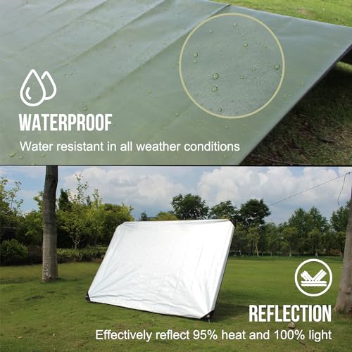 LYN Almighty Equip:LYN All-Weather Heavy Duty Solar Emergency Survival Blanket-1.16lbs,Reflective Space Thermal Infrared-Blocked Insulated from Mylar/Foil for Rescue,Backup,Camping,Hiking,Trap,Snow&Pet - Image 4